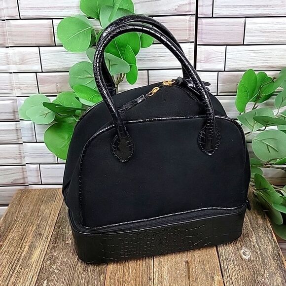Unbranded top handle bag in faux crocodile leather - Picture 1 of 9